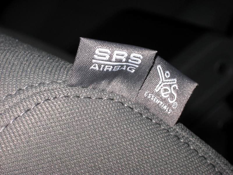 how do you tell if you got seat/side airbags? The top